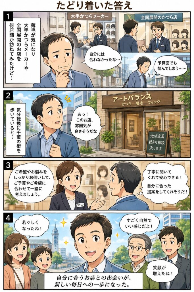 かつら千葉漫画で紹介しています。